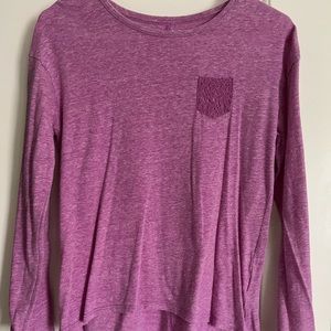 Purple long sleeve top size XL junior